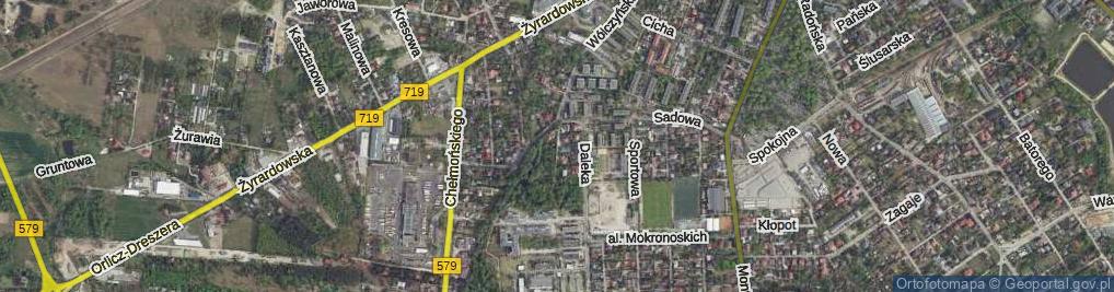 Zdjęcie satelitarne Bliska ul.